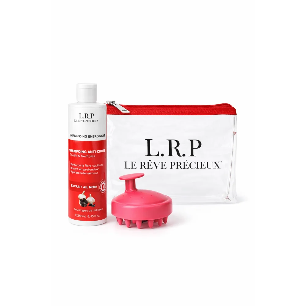 LRP - SHAMPOING ANTI CHUTE + BROSSE DE MASSAGE ET TROUSSE DE TOILLETTE OFFERTES
