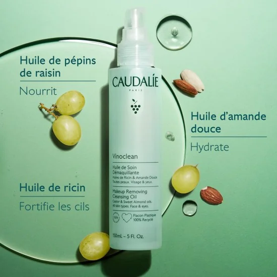 CAUDALIE VINOCLEAN - HUILE DE SOIN DEMAQUILLANTE 150ML