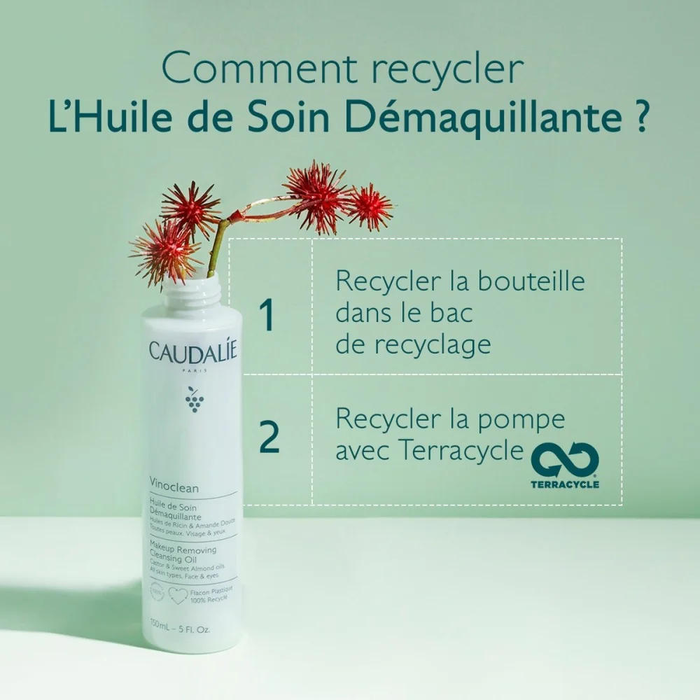 CAUDALIE VINOCLEAN - HUILE DE SOIN DEMAQUILLANTE 150ML