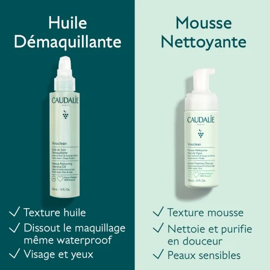 CAUDALIE VINOCLEAN - HUILE DE SOIN DEMAQUILLANTE 150ML
