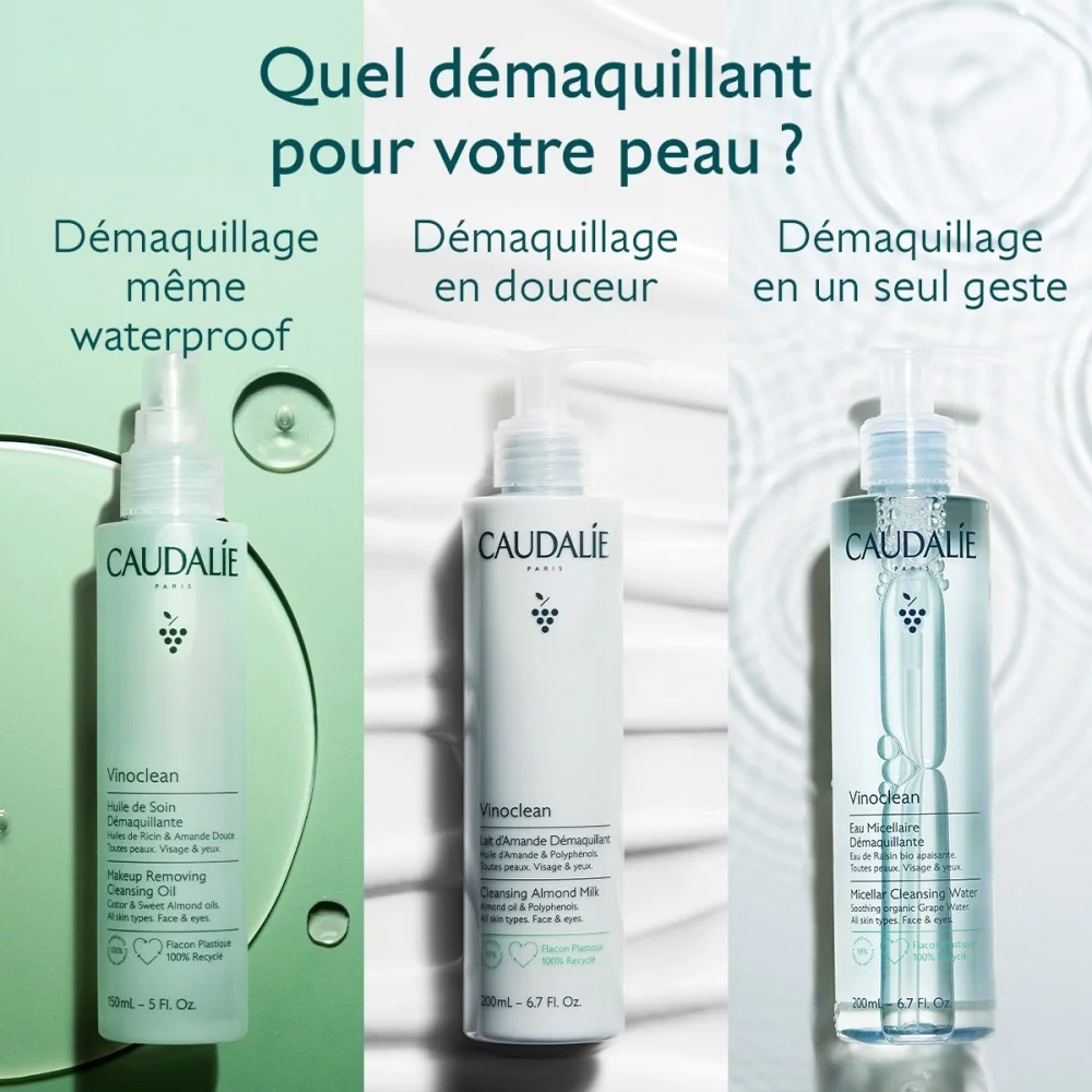 CAUDALIE VINOCLEAN - HUILE DE SOIN DEMAQUILLANTE 150ML