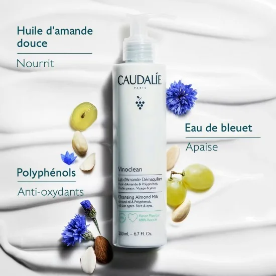 CAUDALIE VINOCLEAN - LAIT D’AMANDE DEMAQUILLANT 200ML