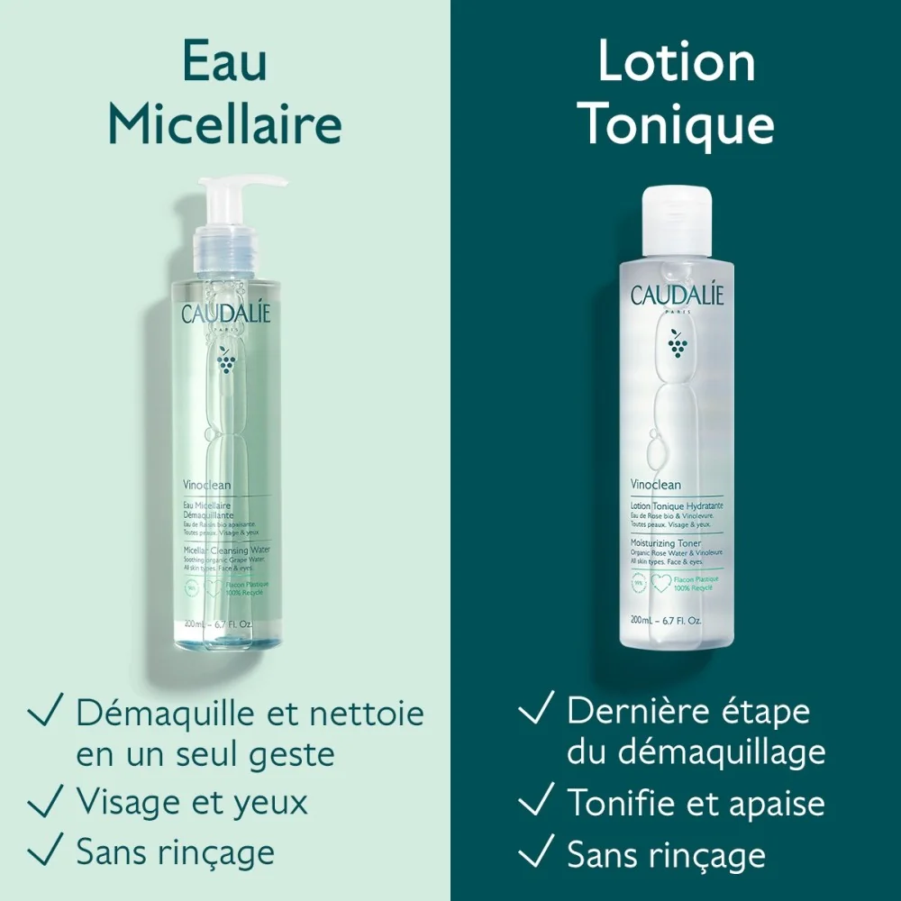 CAUDALIE VINOCLEAN - LOTION TONIQUE HYDRATANTE 200ML