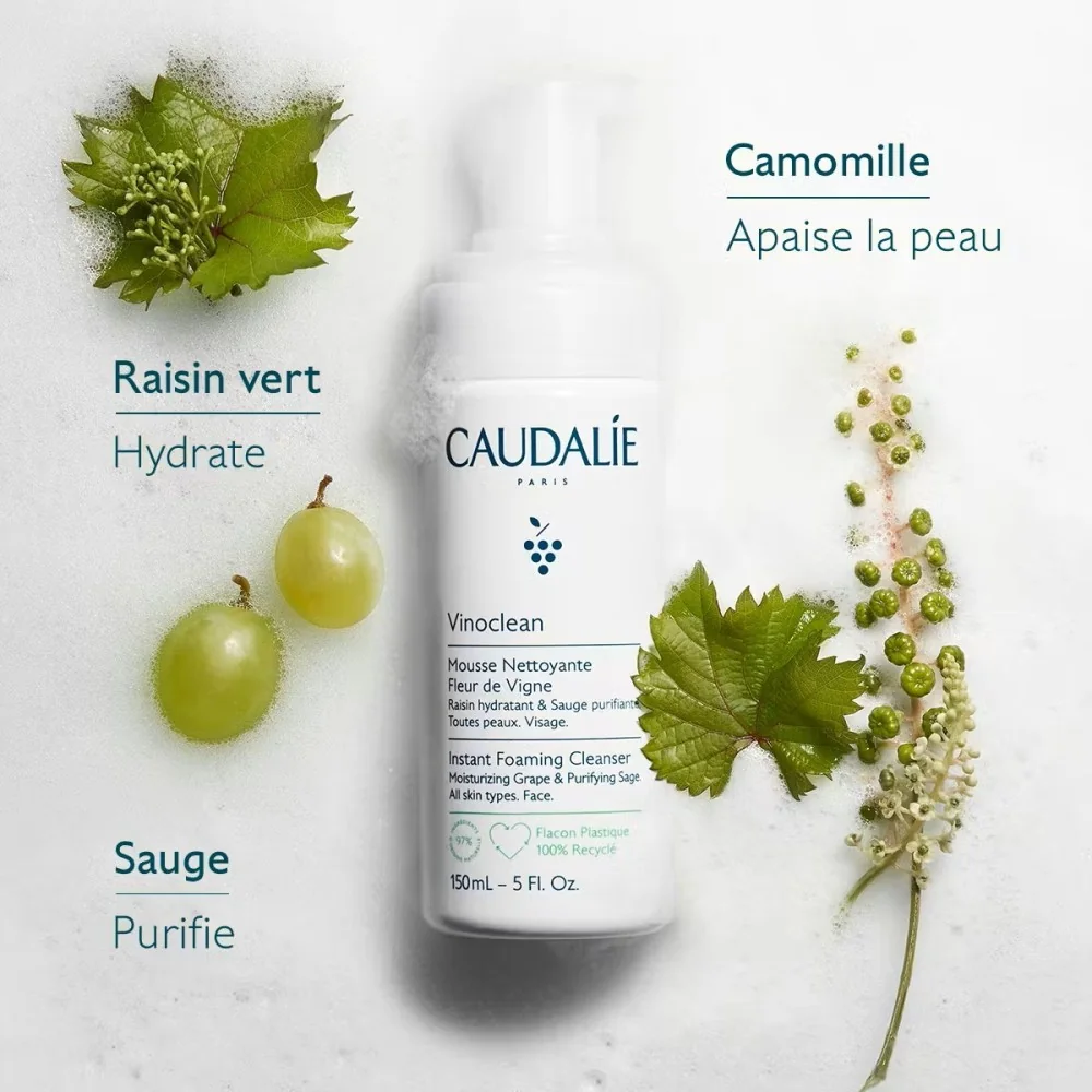 CAUDALIE VINOCLEAN - MOUSSE NETTOYANTE FLEUR DE VIGNE 150 ML