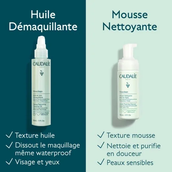 CAUDALIE VINOCLEAN - MOUSSE NETTOYANTE FLEUR DE VIGNE 150 ML