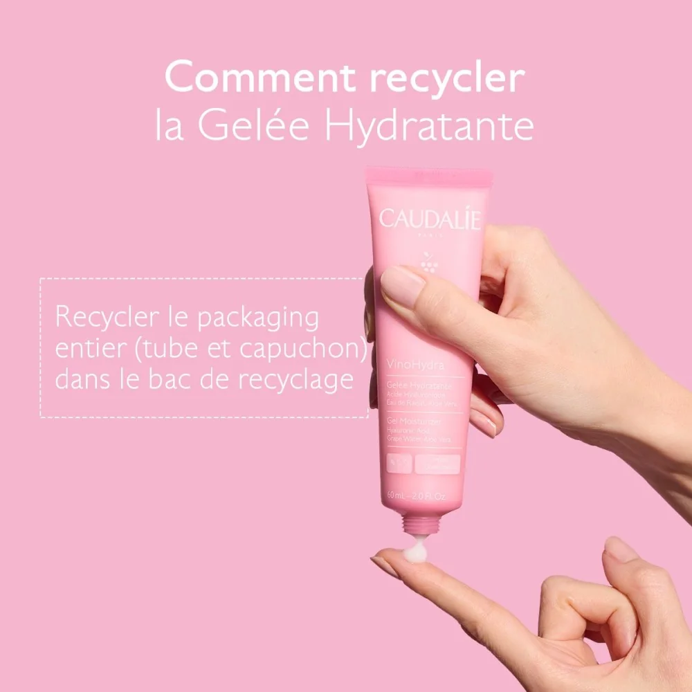 CAUDALIE VINOHYDRA - GELEE HYDRATANTE A L’ACIDE HYALURONIQUE & ALOE VERA 60ML