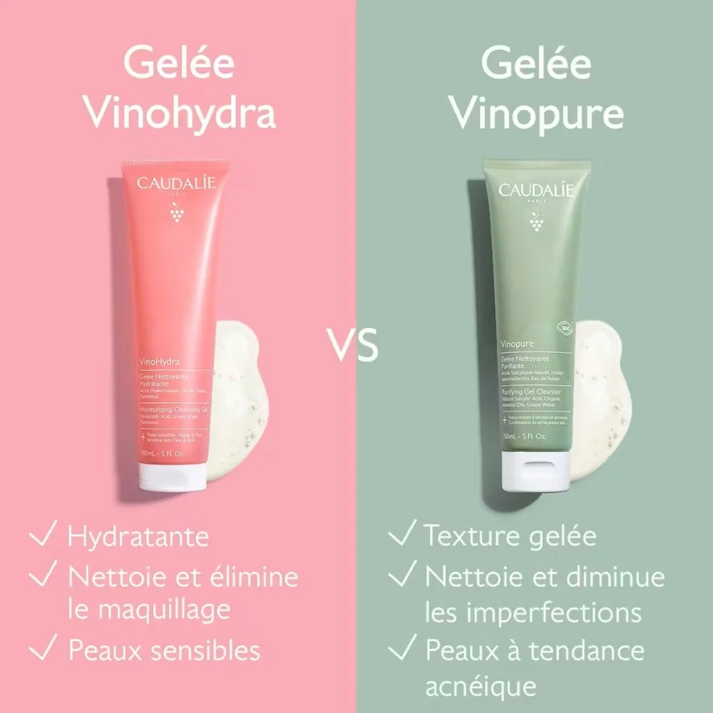 CAUDALIE VINOHYDRA - GELEE NETTOYANTE HYDRATANTE 150ML