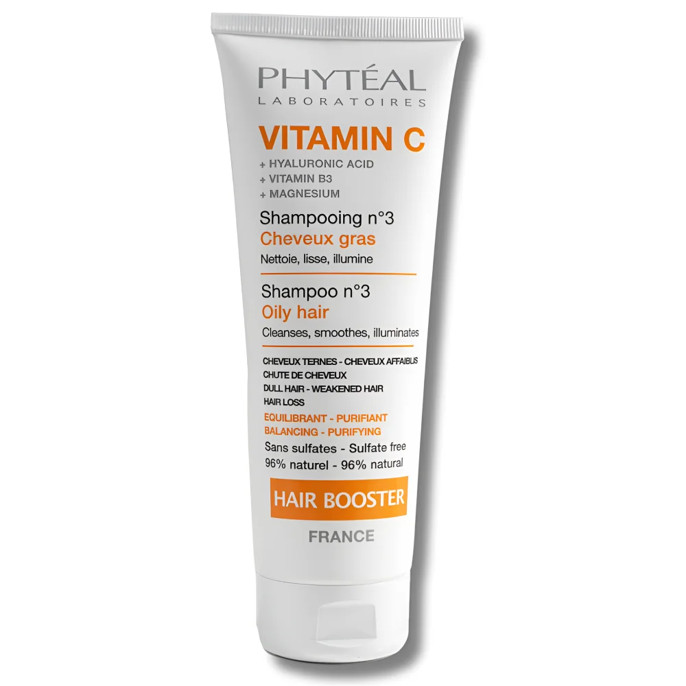 PHYTEAL VITAMINE C - SHAMPOING BOOSTER 3 CHEVEUX GRAS 250ML