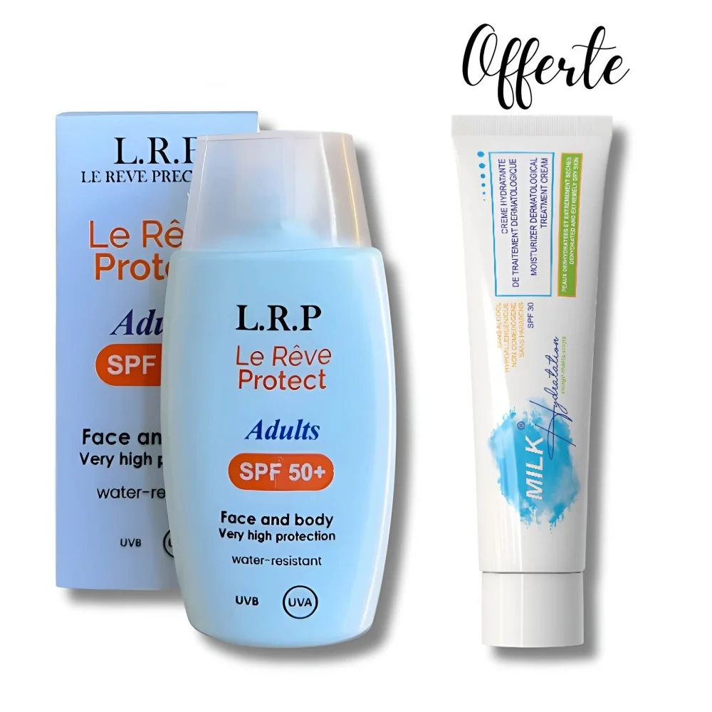 PACK - LRP ECRAN SOLAIRE PEAUX MIXTES A GRASSES SPF50+ + CREME MILK HYDRATANTE SPF30 OFFERTE