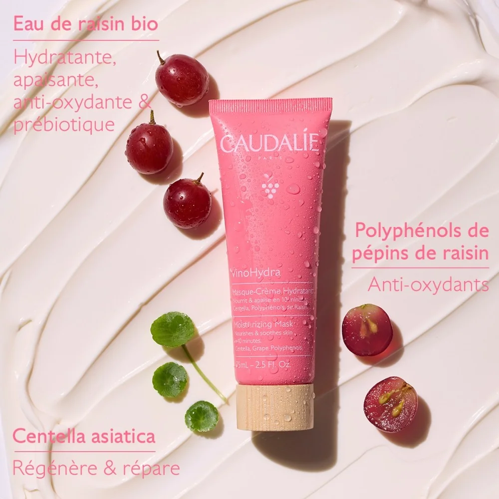 CAUDALIE VINOHYDRA - MASQUE CREME HYDRATANT A LA CENTELLA ASIATICA 75ML