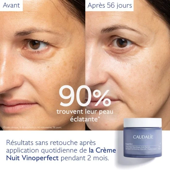 CAUDALIE VINOPERFECT - CREME NUIT GLYCOLIQUE ANTI-TACHES 50ML