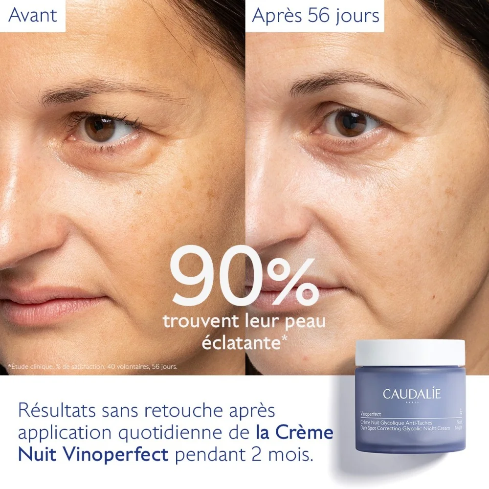 CAUDALIE VINOPERFECT - CREME NUIT GLYCOLIQUE ANTI-TACHES 50ML