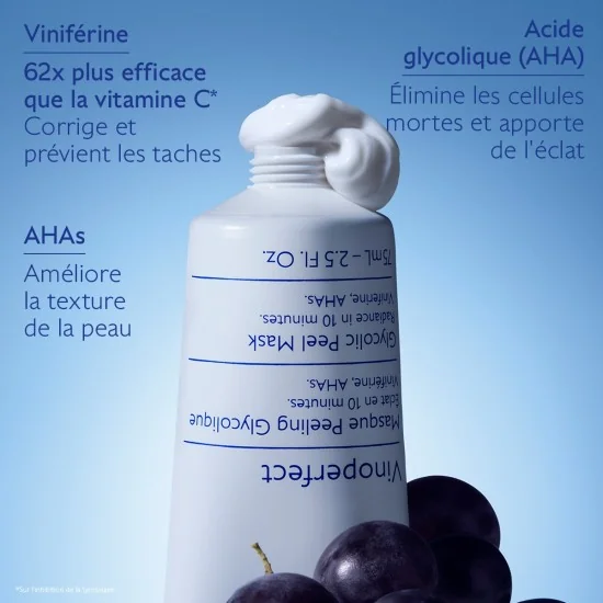CAUDALIE VINOPERFECT - MASQUE PEELING GLYCOLIQUE 75ML