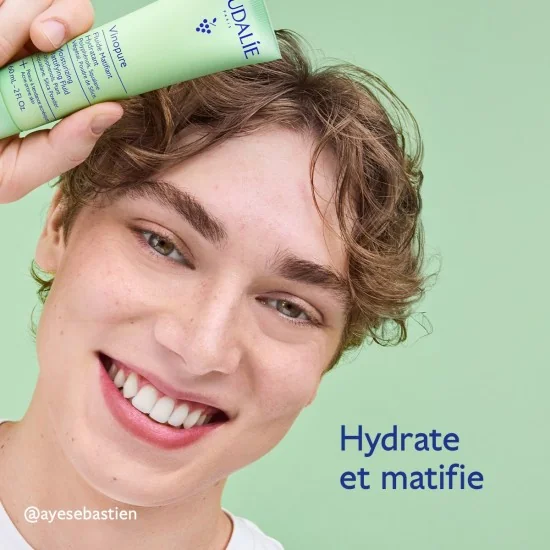 CAUDALIE VINOPURE - FLUIDE MATIFIANT HYDRATANT 60ML