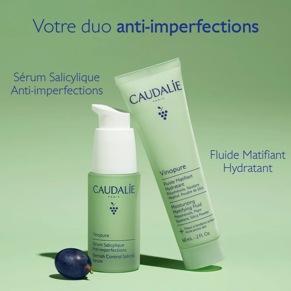 CAUDALIE VINOPURE - SERUM SALICYLIQUE ANTI-IMPERFECTIONS 30ML