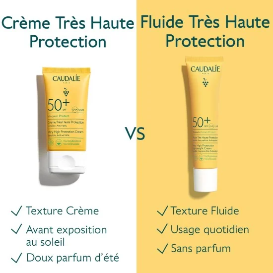 CAUDALIE VINOSUN PROTECT - CREME TRES HAUTE PROTECTION SPF50+ 50ML
