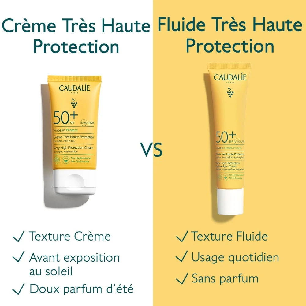 CAUDALIE VINOSUN PROTECT - CREME TRES HAUTE PROTECTION SPF50+ 50ML