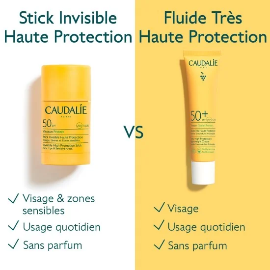 CAUDALIE VINOSUN PROTECT - STICK INVISIBLE HAUTE PROTECTION SPF50 15G