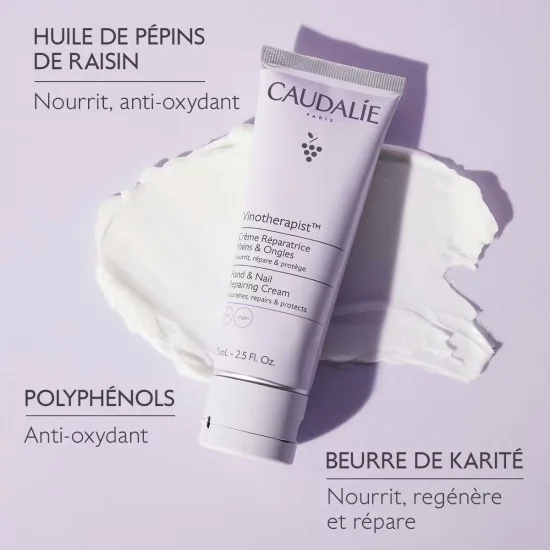 CAUDALIE VINOTHERAPIST - CREME REPARATRICE MAINS ET ONGLES 75ML