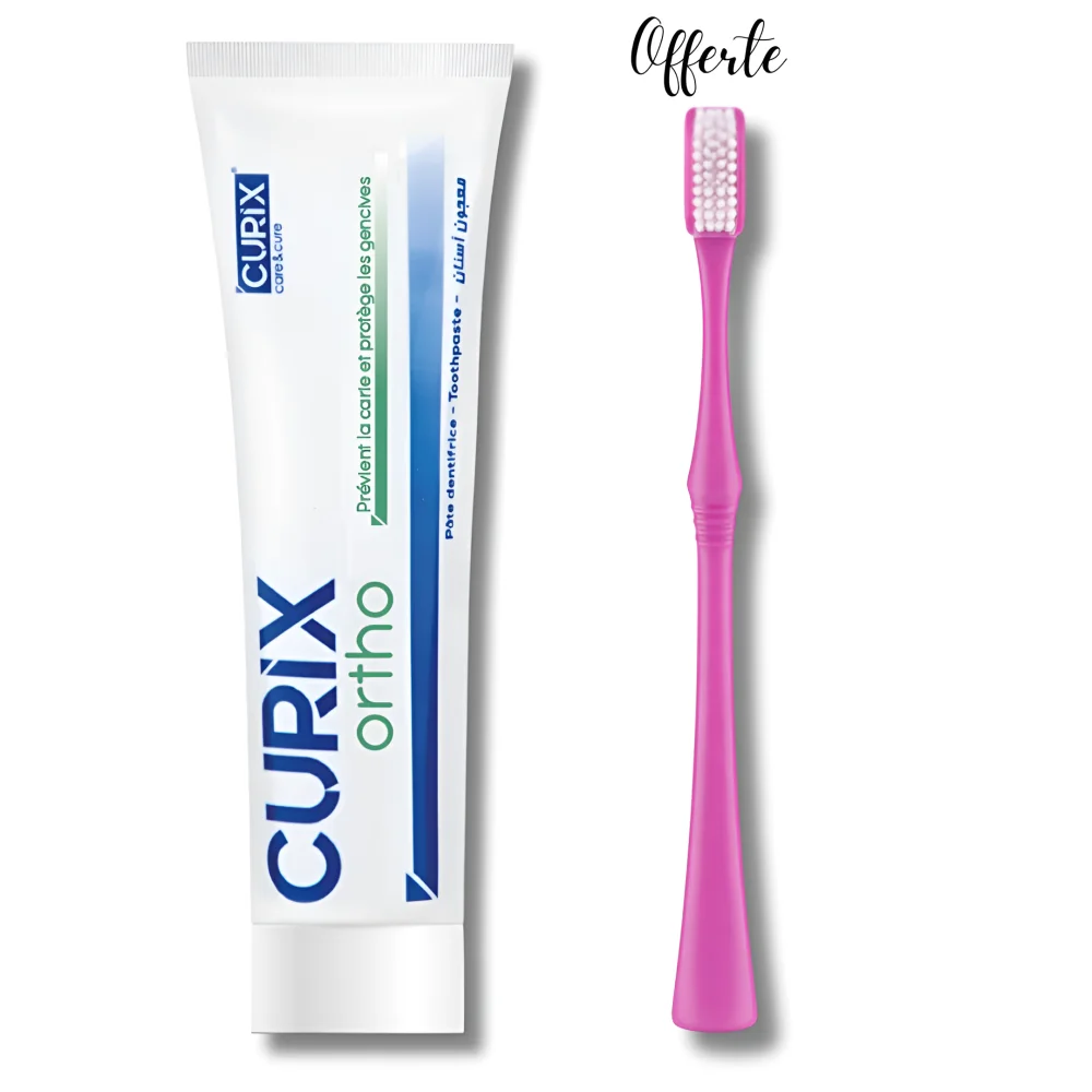 CURIX - DENTIFRICE ORTHO + BROSSE A DENTS OFFERTE