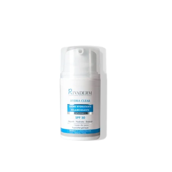 RIVADERM HYDRA CLEAR - CREME HYDRATANTE ECLAIRCISSANTE SPF30 100ML
