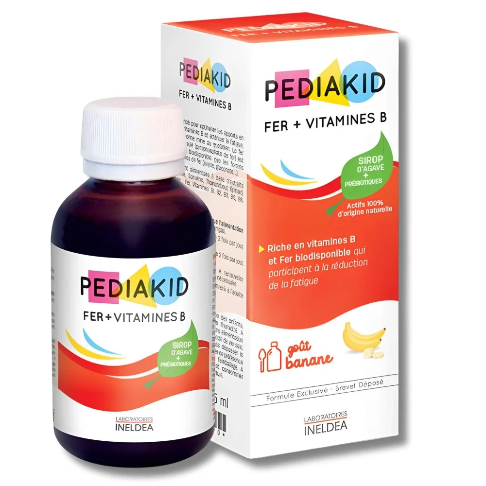 PEDIAKID - SIROP FER+VITAMINES B 125ML