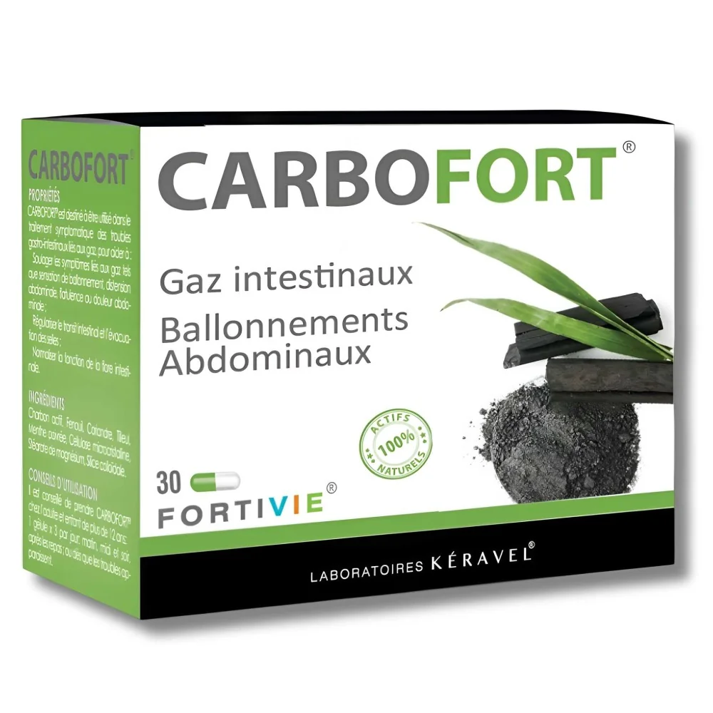 KERAVEL - CARBOFORT 30 GELULES