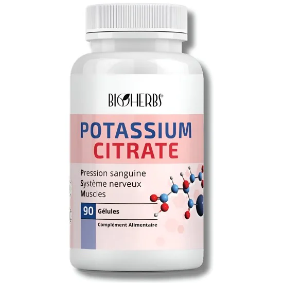 BIOHERBS - POTASSIUM CITRATE 90 GELULES