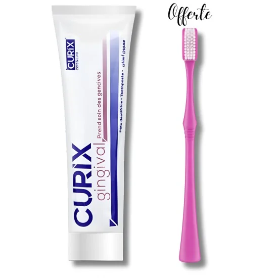 CURIX - DENTIFRICE GINGIVAL 75ML + BROSSE A DENTS OFFERTE