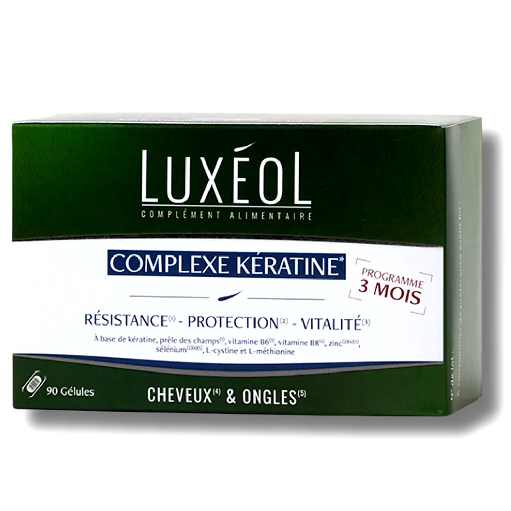 LUXEOL - COMPLEXE KERATINE 3MOIS 90 GELULES