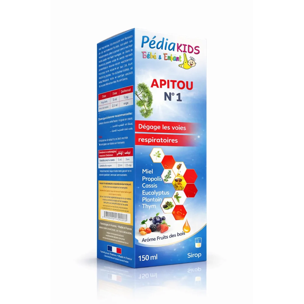 PEDIAKIDS - SIROP APITOU N1 TOUX GRASSE 150ML