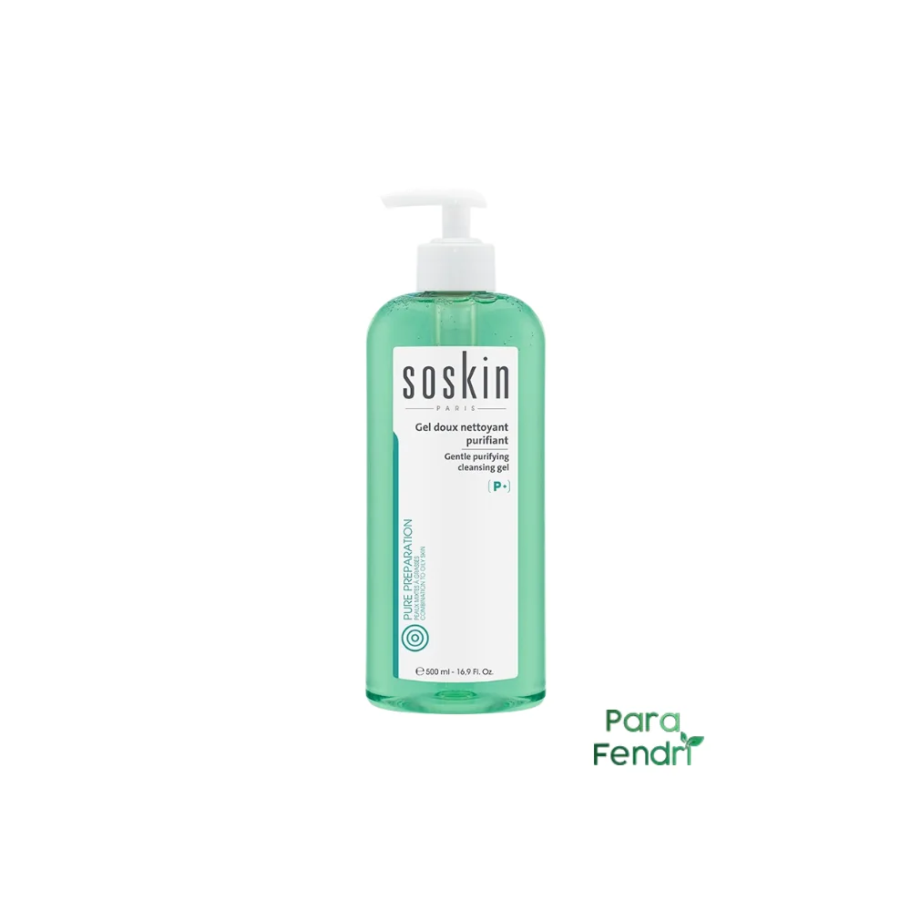 SOSKIN Gel doux nettoyant purifiant 500ml pour Beauté