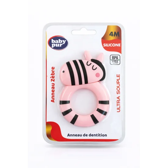 BABY PUR - ANNEAU DE DENTITION ZEBRE REF 75813