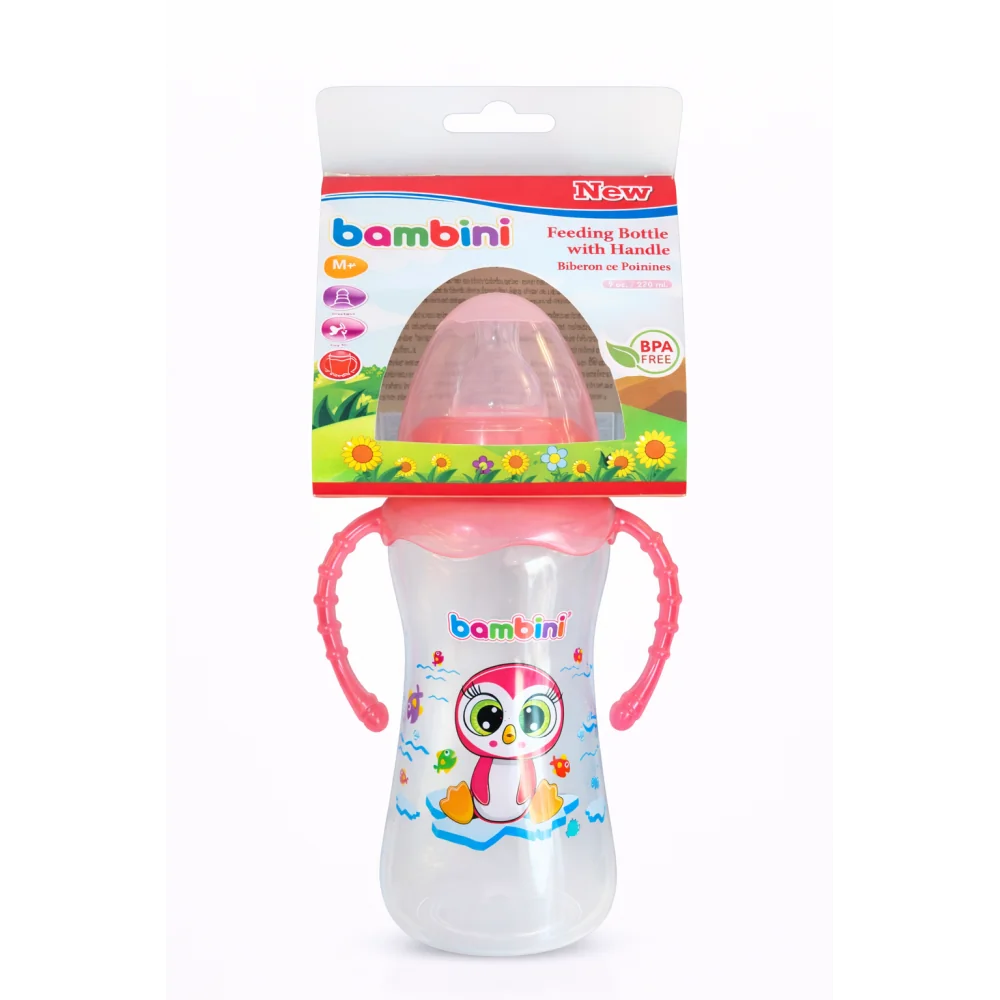 BAMBINI - BIBERON AVEC ANSES 270ML REF 901