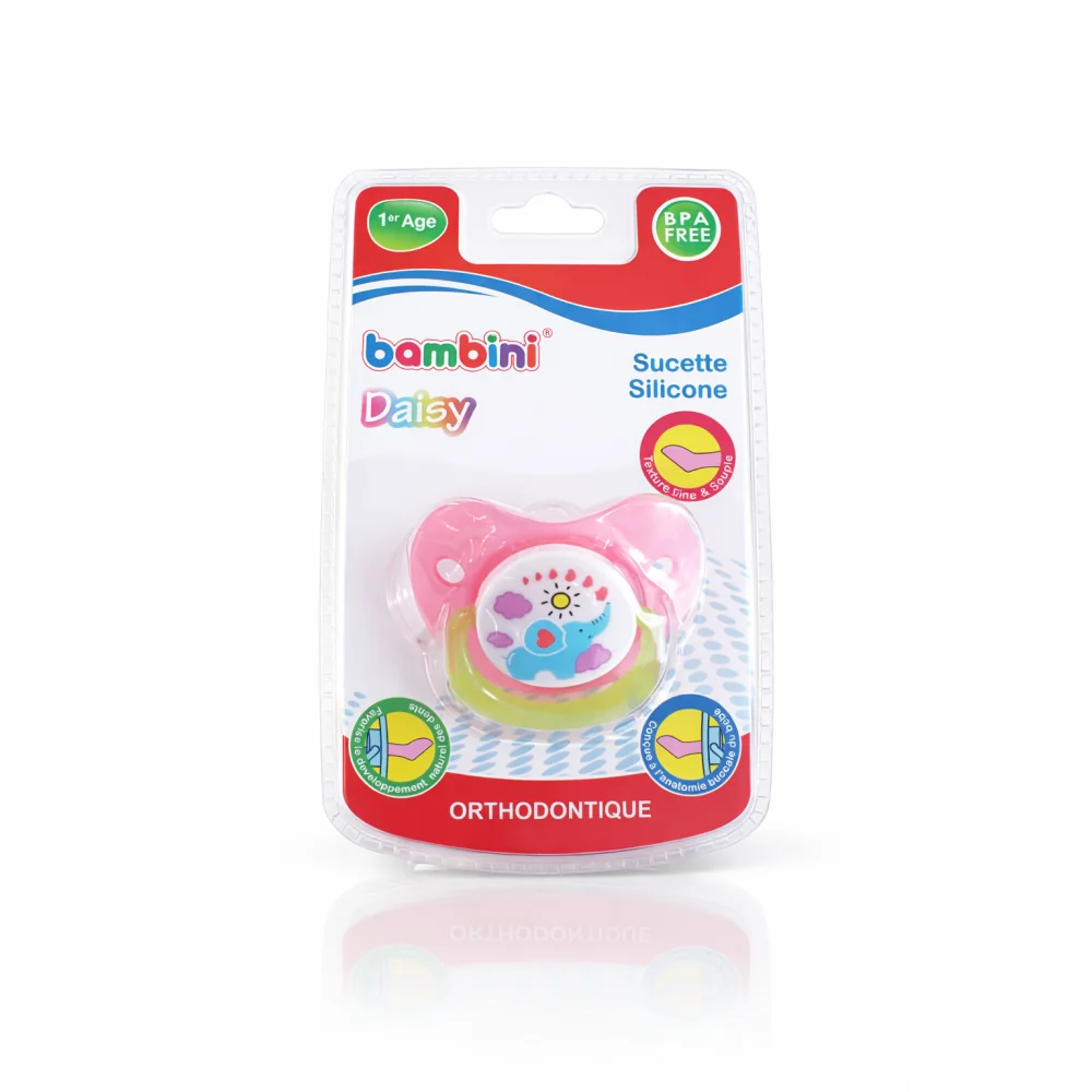BAMBINI DAISY - SUCETTE SILICONE 0-6MOIS REF 432