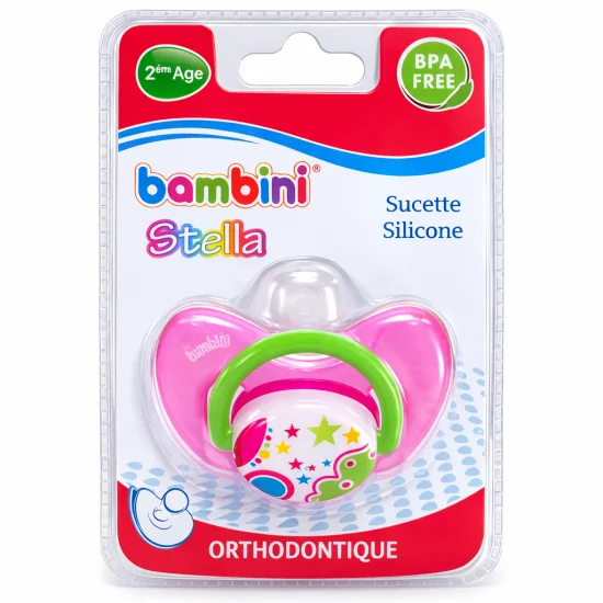 BAMBINI STELLA - SUCETTE EN SILICONE 6-18MOIS REF 435