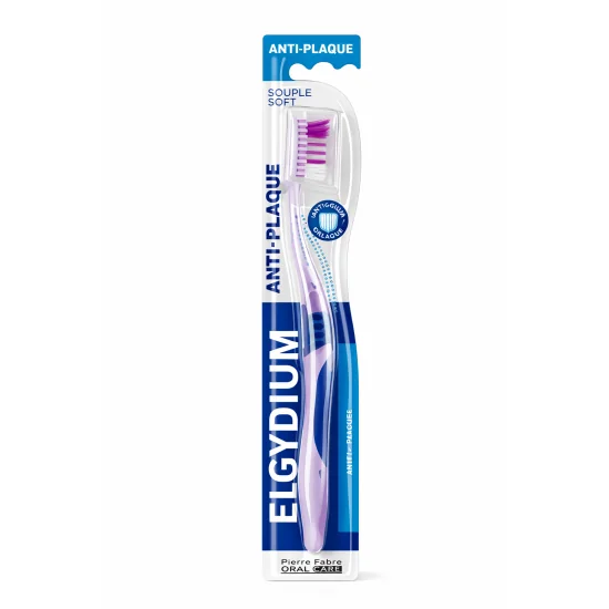 ELGYDIUM - BROSSE A DENTS ANTI PLAQUE SOUPLE