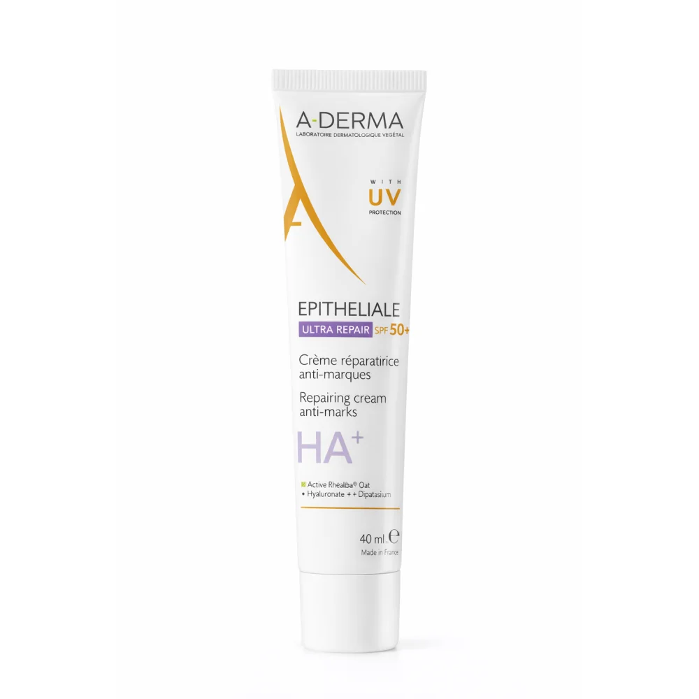 A-DERMA EPITHELIALE ULTRA REPAIR - CREME REPARATRICE ANTI MARQUE SPF50+ 40ML