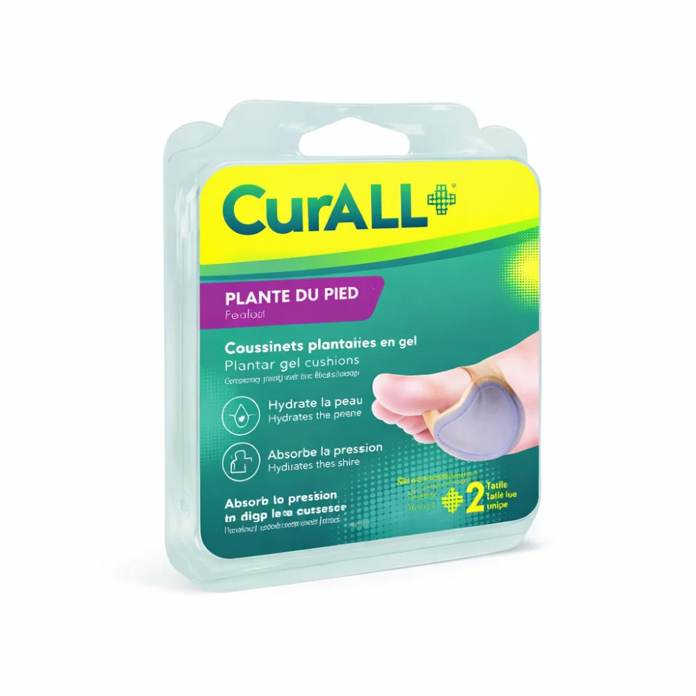 CURALL - COUSSINET PLANTAIRE ANTI DERAPANT TAILLE L