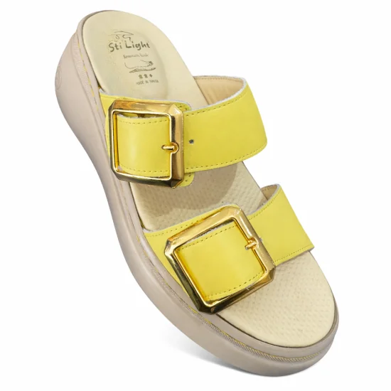 STILIGHT - CLAQUETTES ORTHOPEDIQUES FEMME JAUNE