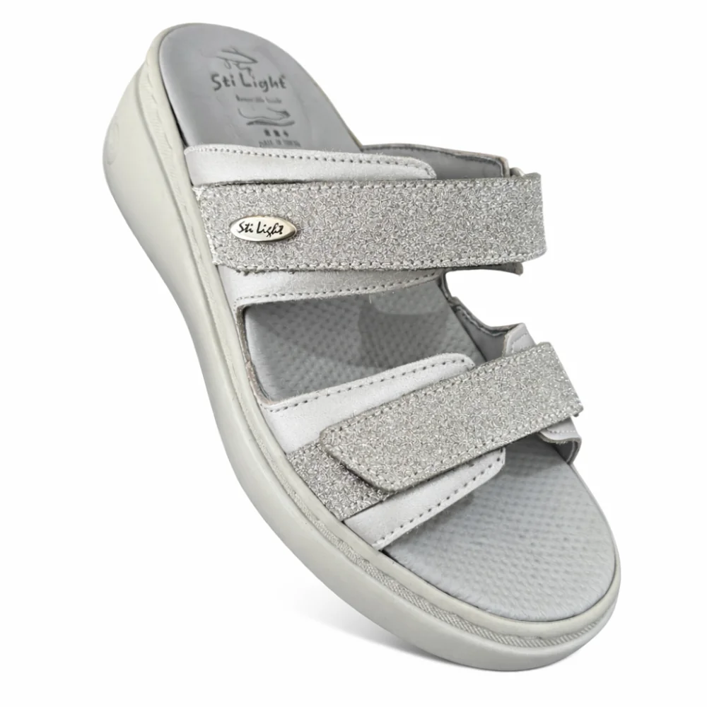 STILIGHT - CLAQUETTES ORTHOPEDIQUES FEMME GRIS