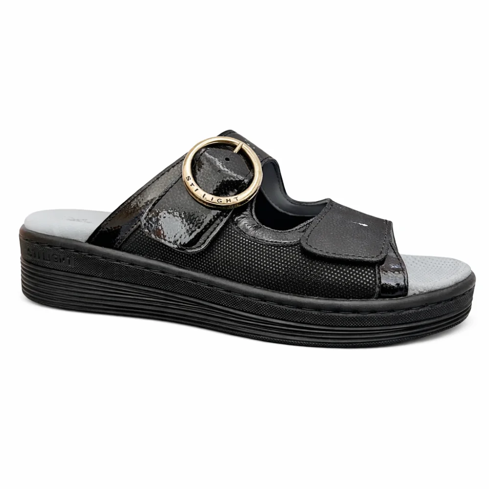 STILIGHT - CLAQUETTES ORTHOPEDIQUES FEMME NOIR