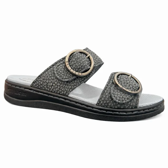 STILIGHT - CALAQUETTES ORTHOPEDIQUES FEMME GRIS ET NOIR