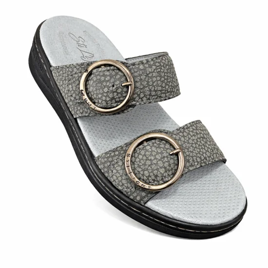 STILIGHT - CALAQUETTES ORTHOPEDIQUES FEMME GRIS ET NOIR