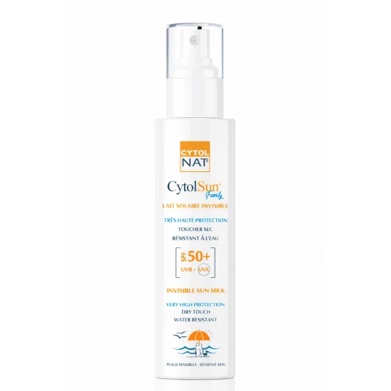 CYTOLNAT CYTOL SUN FAMILY LAIT SOLAIRE INVISIBLE 200ML pour Beauté