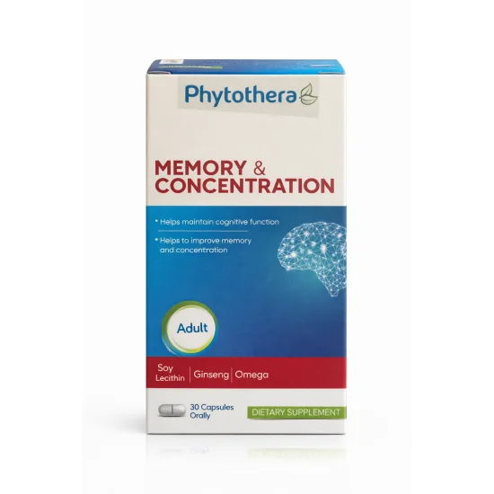Phytothera Mémoire Et Concentration -30 Gélules pour Accueil