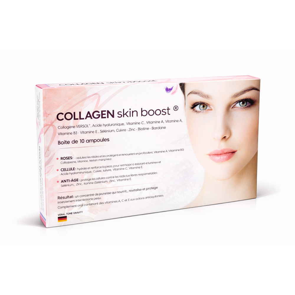 COLLAGEN SKIN BOOST 10 AMPOULES pour Accueil