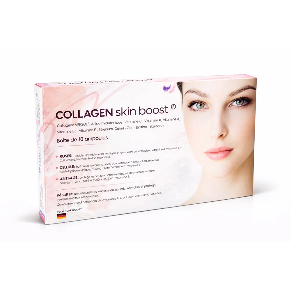 COLLAGEN SKIN BOOST 10 AMPOULES pour Accueil
