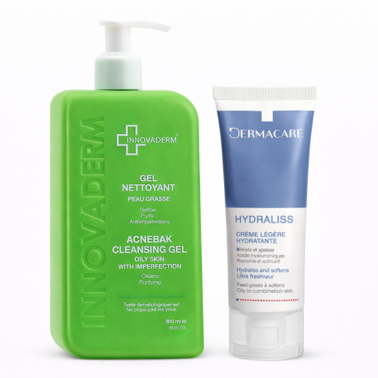 PACK - INNOVADERM GEL PEAU MIXTE A GRASSE + HYDRALISS CREME LEGERE
