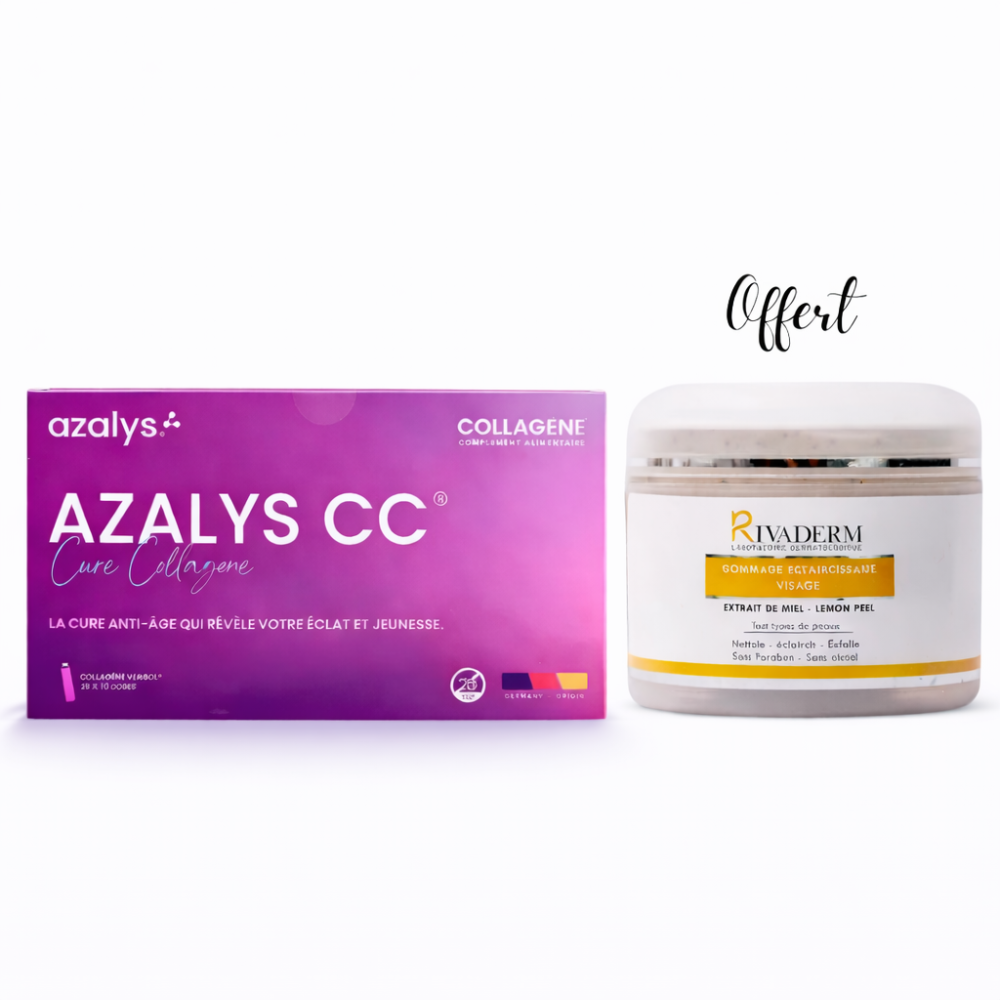 PACK - AZALYS CURE COLLAGENE + RIVADERM GOMMAGE OFFERT